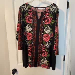 Susan Graver knit 1x blouse